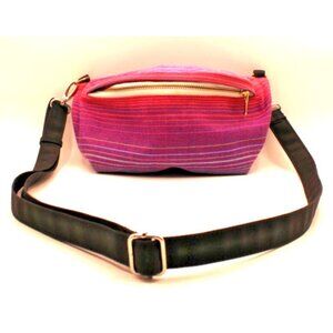 Tula Wrap Conversion Hip Pouch Bag Pink Purple Ombre Striped Belt Bag Fanny Pack